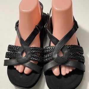 Abeo Black Braided Women's Sandals Size WP 9.5 SB-AN